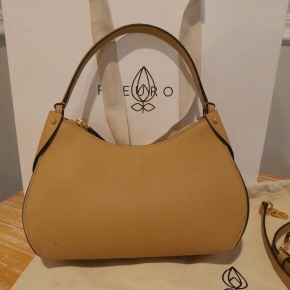 Fleuron Mini Pivoine handbag, cookie - Picture 3 of 4